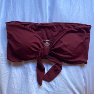 Myra swim size S deep red bathing suit top